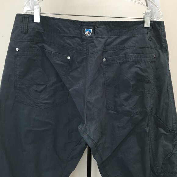KUHL Gray/Blue'ish Logo Hardware Knee Detailing Activewear Hiking Outdoor Pant - Picture 11 of 14